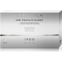 Crescina HFI 1900 10+10 Комплекс лосьонов против выпадения и для стимуляции роста волос, для мужчин (20 ампул)