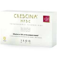 Crescina Transdermic HFSC 1300 для мужчин комплекс лосьонов для возобновления роста и против выпадения волос (20 ампул)