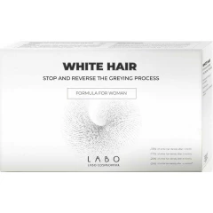 Лосьон для приостановки процесса поседения и восстановления естественного цвета волос White hair для женщин (40 ампул)