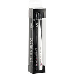 Набор зубных щеток CS 5460 Black Is White Ultra Soft черная/белая