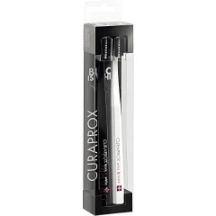 Набор зубных щёток CS 5460 Black Is White Ultra Soft черная/белая
