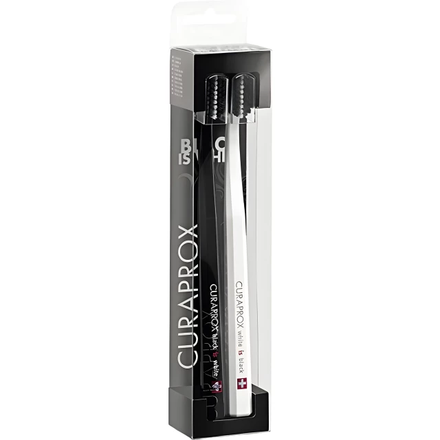 Набор зубных щёток CS 5460 Black Is White Ultra Soft черная/белая