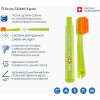 Сменные зубные щетки Curaprox CS 5460 Ultra Soft для дорожного набора, цвет ручки зеленый