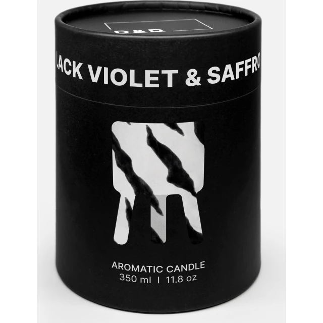 Ароматическая свеча "Черная фиалка и шафран" керамика 350 мл