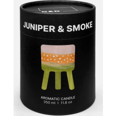 Ароматическая свеча "Можжевельник и дым" керамика 350 мл