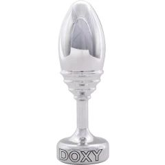 Втулка анальная Doxy Butt Plug Ribbed, алюминий