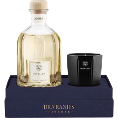 Подарочный набор "Амбра", диффузор 250 мл и свеча 80 г