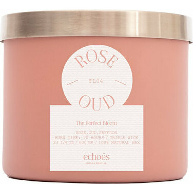 Большая свеча в стекле Rose & Oud - изображение 2