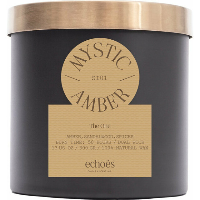Средняя свеча в стекле Mystic Amber - изображение 2