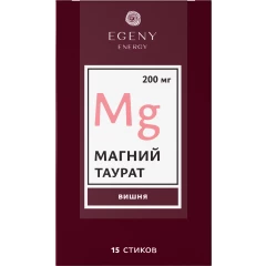 Натуральный питьевой Магний таурат "Вишня" 15 стиков Натуральный питьевой Магний таурат "Вишня" 15 стиков
