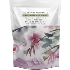 Соль для ванны с маслами пачули и семян конопли, коллекция Australian Art Series