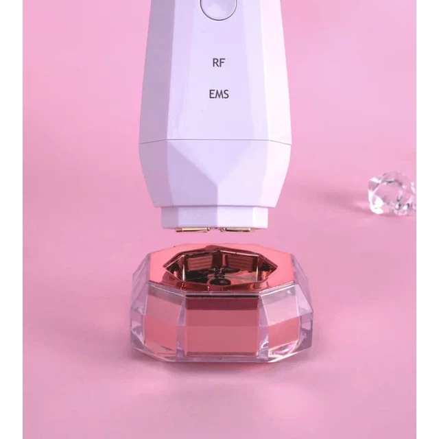 Аппарат для подтяжки лица L-Thermage, RF/EMS лифтинг, розовый - изображение 5