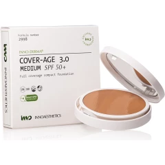 Крем-пудра с широким спектром действия SPF50+, тон средний