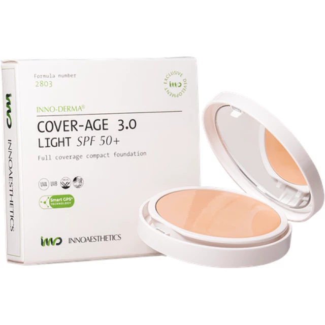 Крем-пудра с широким спектром действия SPF50+, тон светлый