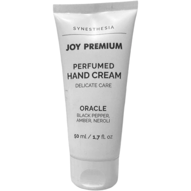 Парфюмированный крем для рук ORACLE с ароматом черного перца, амбры и нероли в тубе 50 мл
