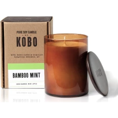 Большая свеча в стекле Bamboo Mint