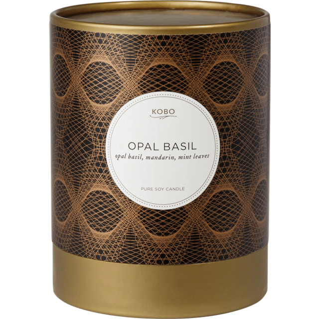 Большая свеча в стекле Opal Basil - изображение 2