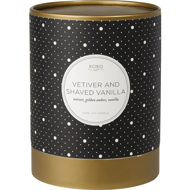 Большая свеча в стекле Vetiver And Shaved Vanilla - изображение 2