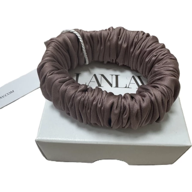 Резинка для волос из шелка Rosybrown, размер S