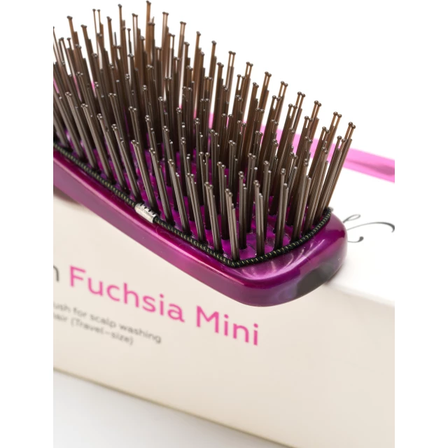 Расческа Fuchsia Mini универсальная для всех типов волос, фуксия - изображение 3