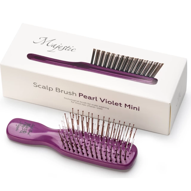 Расческа Pearl Violet Mini универсальная для всех типов волос - изображение 3