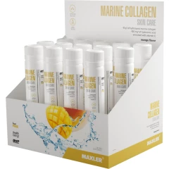 Жидкий морской коллаген и гиалуроновая кислота для кожи "Манго" в шотах