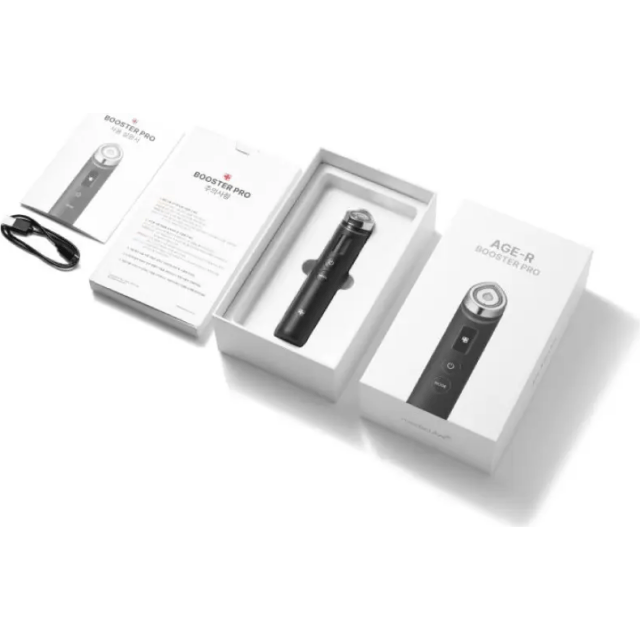 Микротоковый аппарат для лица AGE-R Booster Pro, черный - изображение 3