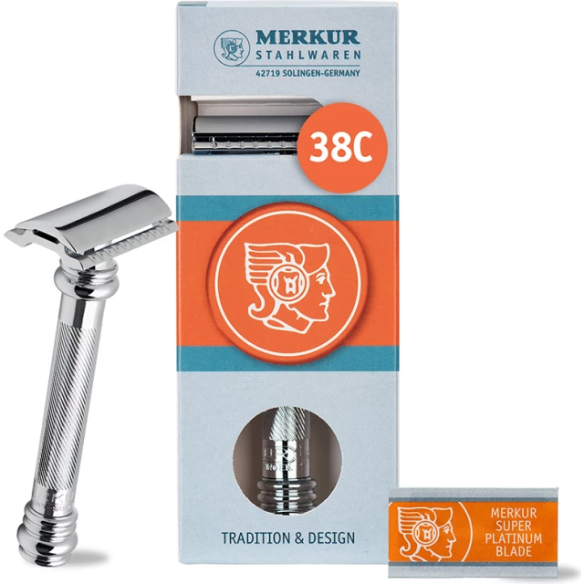 Cтанок Т-образный для бритья 38C, глянцевое хромированное покрытие - изображение 4