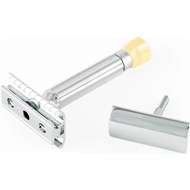 Cтанок Т- образный для бритья с регулировкой угла наклона лезвия 500C, глянцевое хромированное покрытие - изображение 2