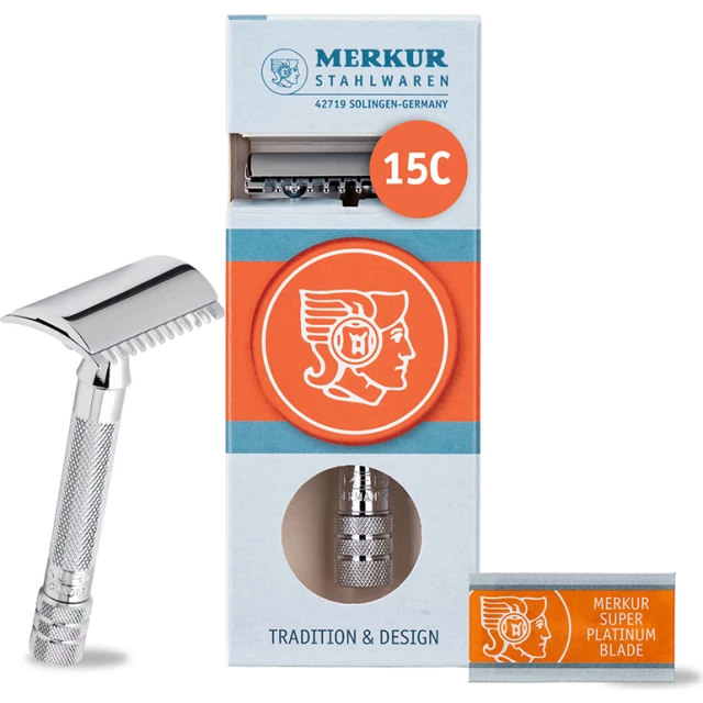 Cтанок Т- образный для бритья с зубчатым гребнем 15C, глянцевое хромированное покрытие - изображение 3