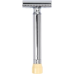 Станок Т-образный для бритья с регулировкой угла наклона лезвия 510C, глянцевое хромированное покрытие