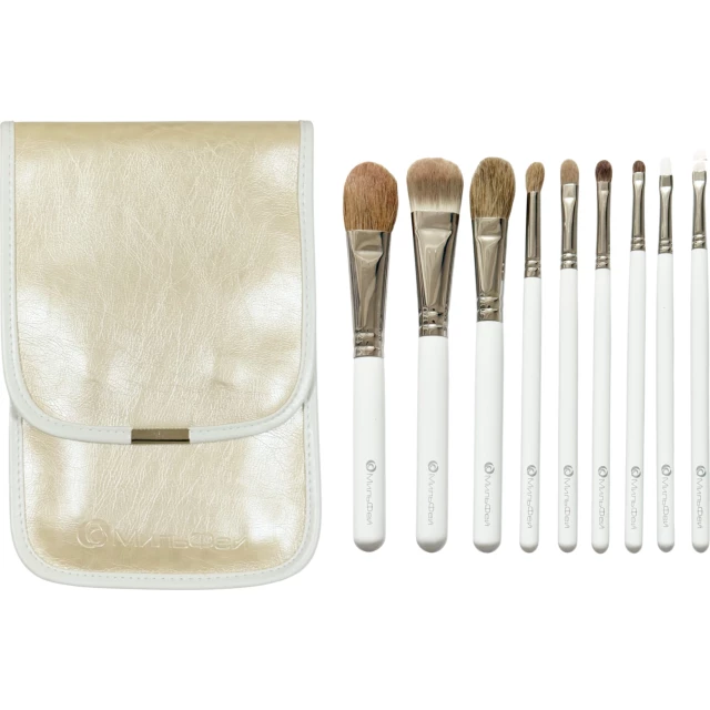 Набор кистей для макияжа в футляре из экокожи МильФей