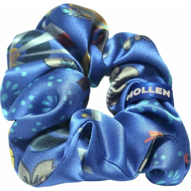Комплект шелковых резинок для волос "Оммаж" васильково-синий - изображение 3