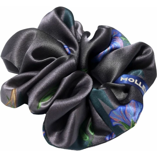 Комплект шелковых резинок для волос "Первоцвет" графитно-серый - изображение 3