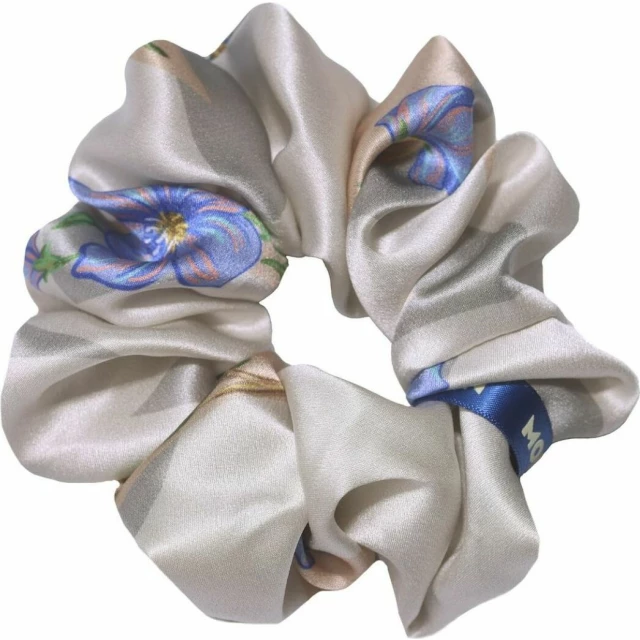 Комплект шелковых резинок для волос "Первоцвет" жемчужно-белый - изображение 3