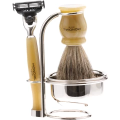 Бритвенный набор, светлый и серый перламутр