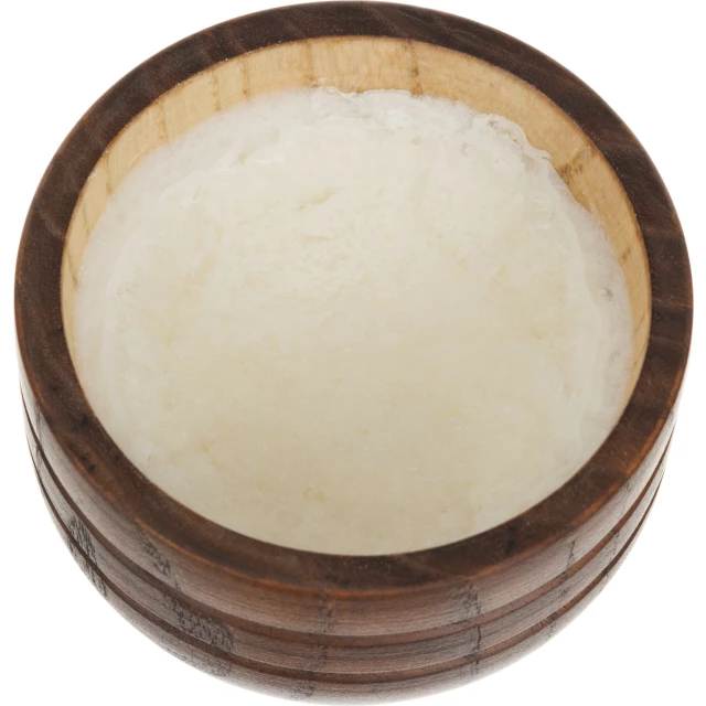 Крем для бритья "Загара" с ароматом флёрдоранжа, деревянная чаша - изображение 3