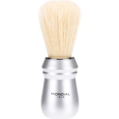 Помазок для бритья, матовое серебро