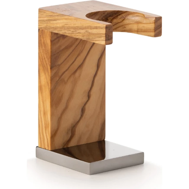 Помазок для бритья с подставкой "Тор", оливковое дерево - изображение 3