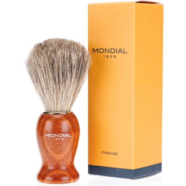 Помазок для бритья с ворсом барсука, красное дерево - изображение 2