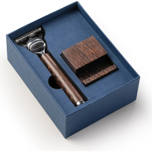 Станок для бритья с подставкой "Миф", дерево венге - изображение 3