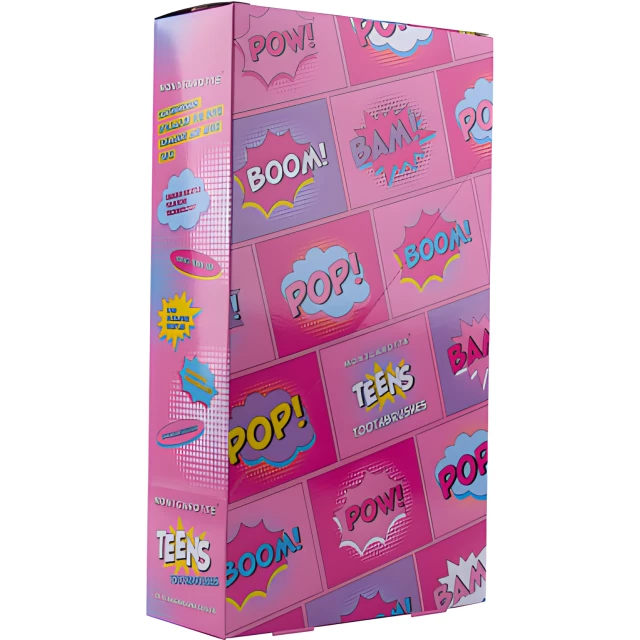 Подарочный набор зубных щеток, розового цвета - изображение 2