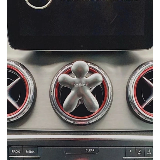 Дизайнерский ароматизатор для автомобиля Niki Classic "Свежий воздух" серебристый матовый металлик - изображение 4