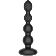 Анальная вибровтулка Nexus Tornado Beaded Probe с функцией вращения, черная
