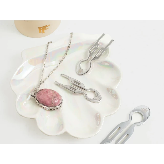 Металлическая мини-шпилька "Белое золото" - изображение 2