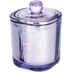 Свеча P, фиолетовый стакан