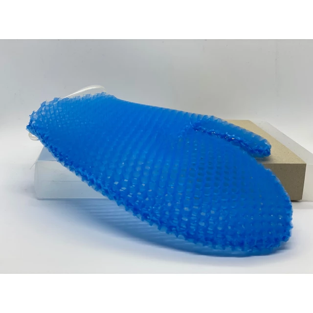 Мочалка рукавичка для тела, стандартной жесткости, цвет синий - изображение 2