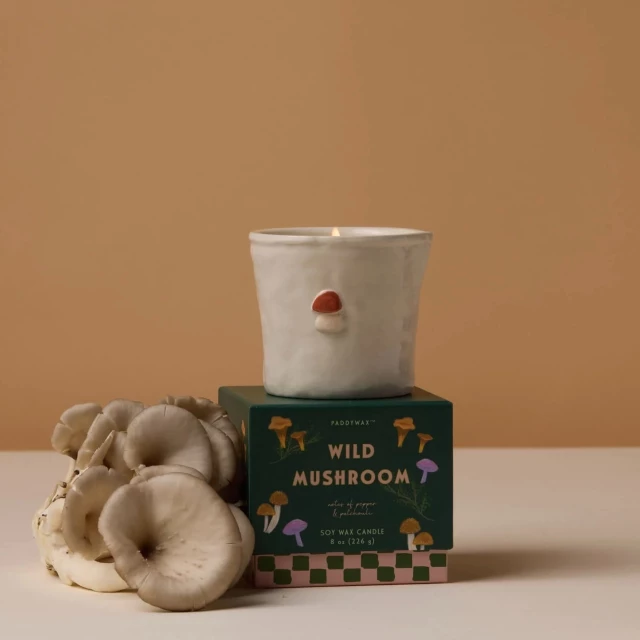 Средняя свеча в керамической банке Wild Mushroom 226 г - изображение 2