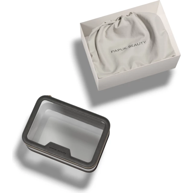 Базовая прозрачная косметичка, черная - изображение 2