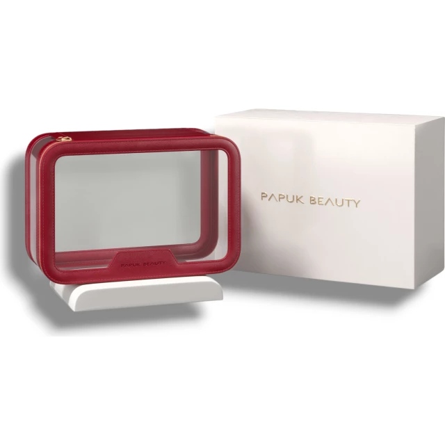 Базовая прозрачная косметичка, маджента - изображение 2